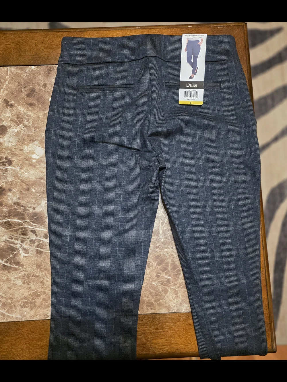 Dalia Navy Combo Pull-on Ponte Pants